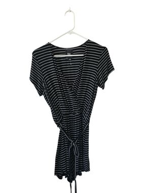 Billabong Easy Day Black Striped Romper